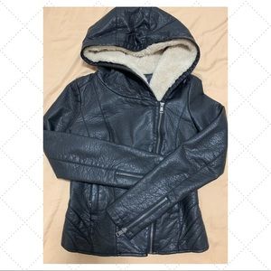 COPY - Women leather jacket,black.